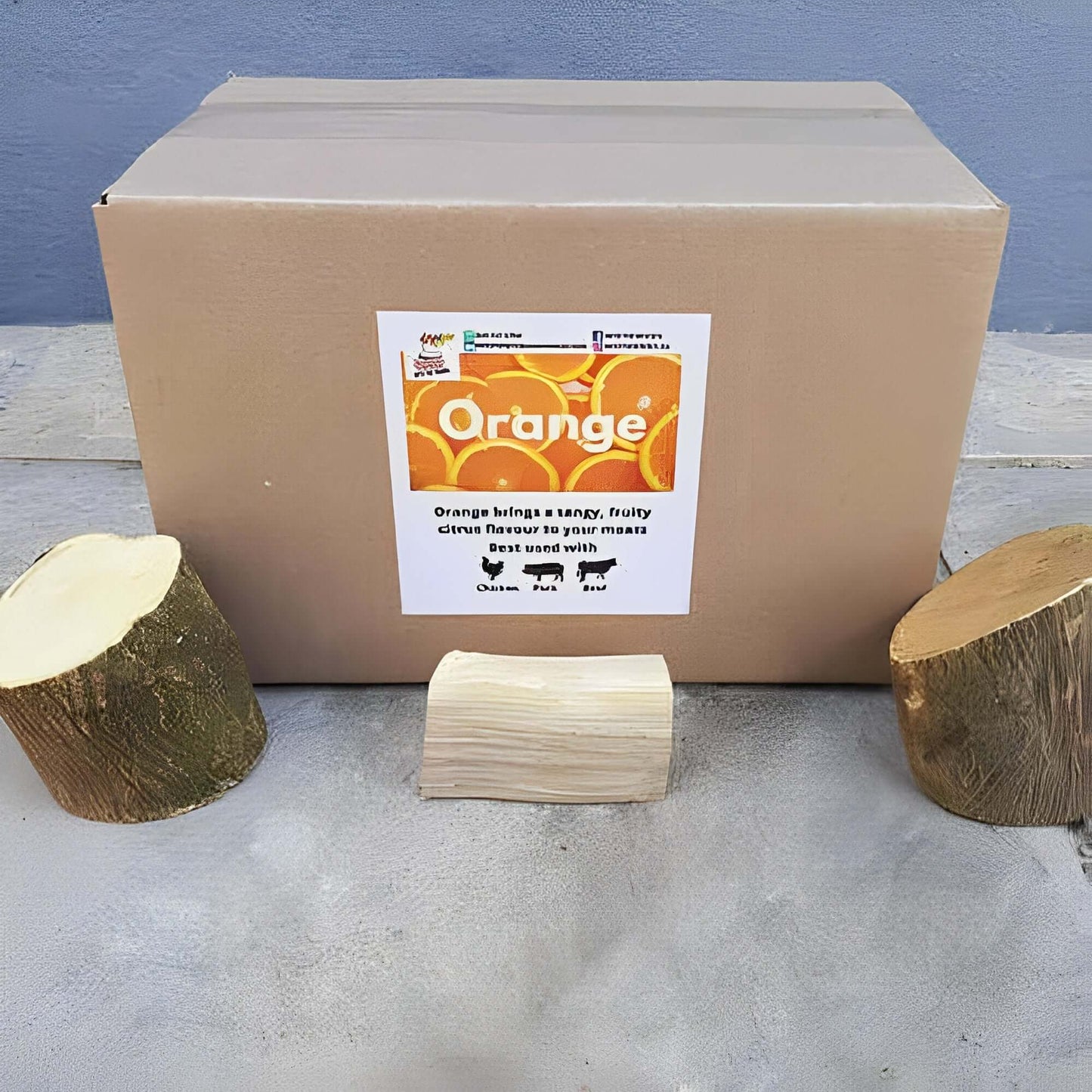 Orange Wood Smoking Chunks for sale near Cape Town - South Africa, Order Per Box with Delivery