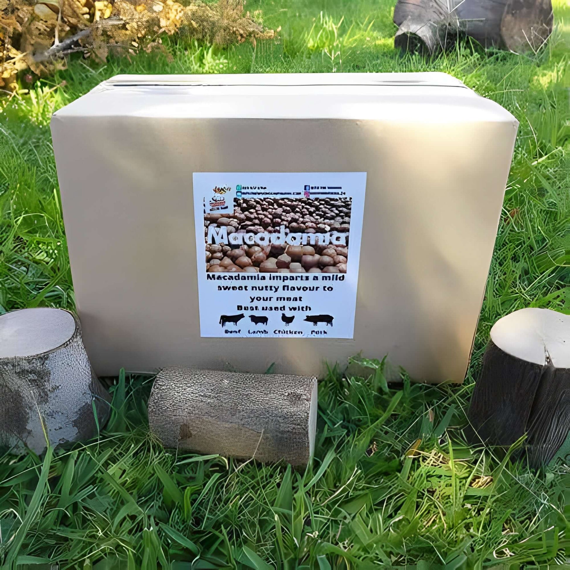 Macadamia Wood Smoking Chunks for sale near Cape Town, Order Per Box with Delivery