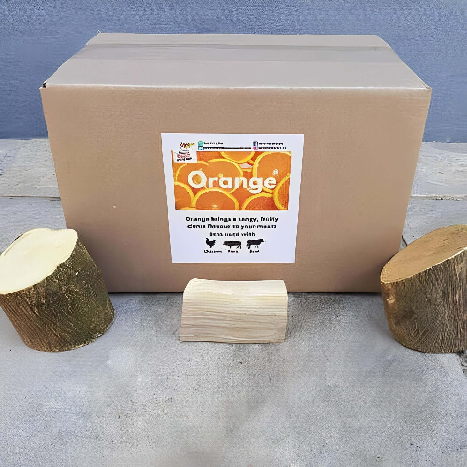 Orange Wood Smoking Chunks for sale near Cape Town - South Africa, Order Per Box with Delivery