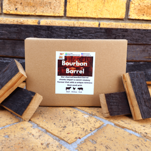 Bourbon Barrel Wood Smoking Chunks for sale near Cape Town, Order Per Box with Delivery